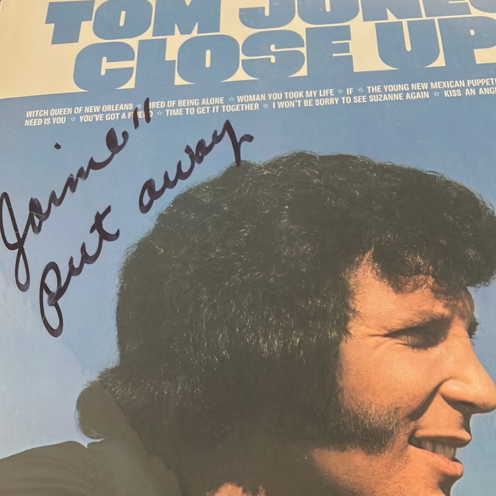 Tom Jones Close Up Vinyl Record still sealed